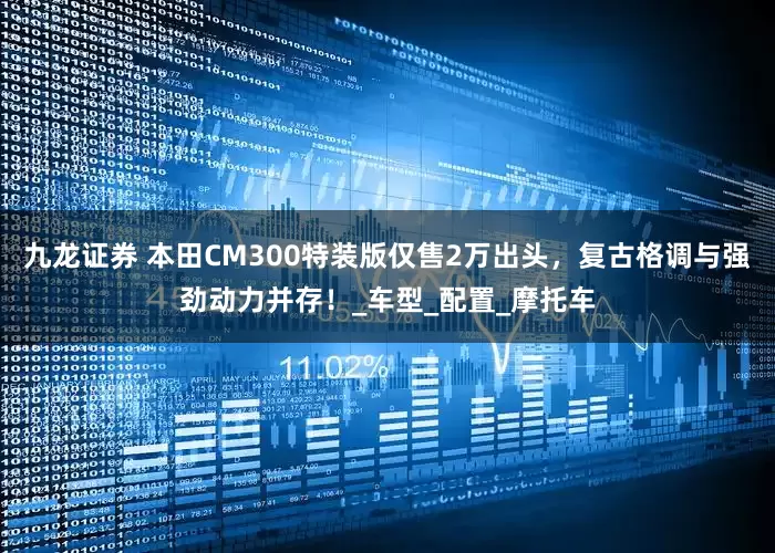 九龙证券 本田CM300特装版仅售2万出头，复古格调与强劲动力并存！_车型_配置_摩托车