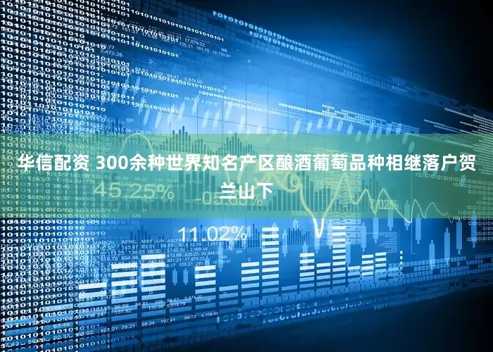 华信配资 300余种世界知名产区酿酒葡萄品种相继落户贺兰山下
